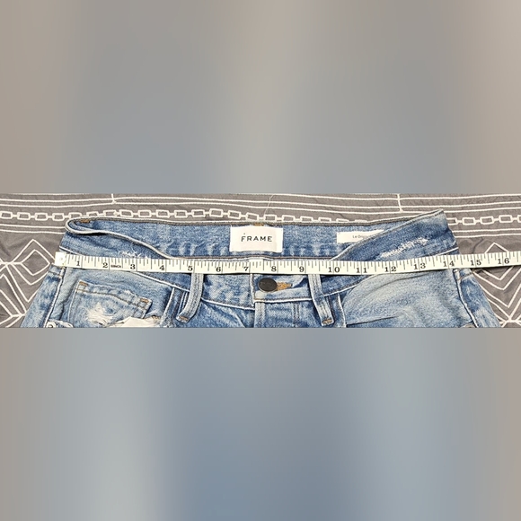 FRAME Le Original High Waisted Straight Leg Ripped Jeans Size 27 - Picture 5 of 9